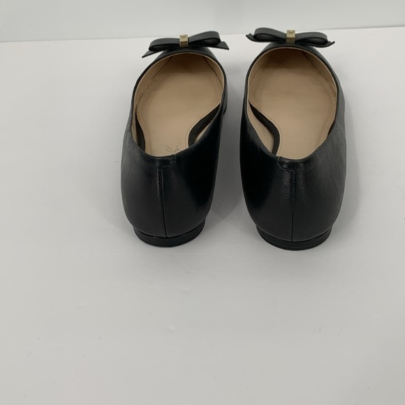 Cole Haan Elsie Bow skimmer flat pointed toe shoe ballet black leather flat 6.5 - Picture 6 of 8